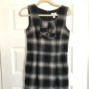 Ann Taylor Loft plaid work dress